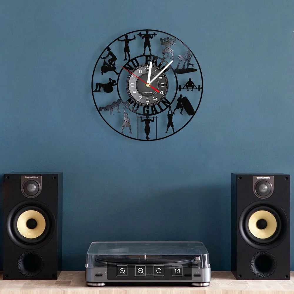 Horloge murale Gym Fitness