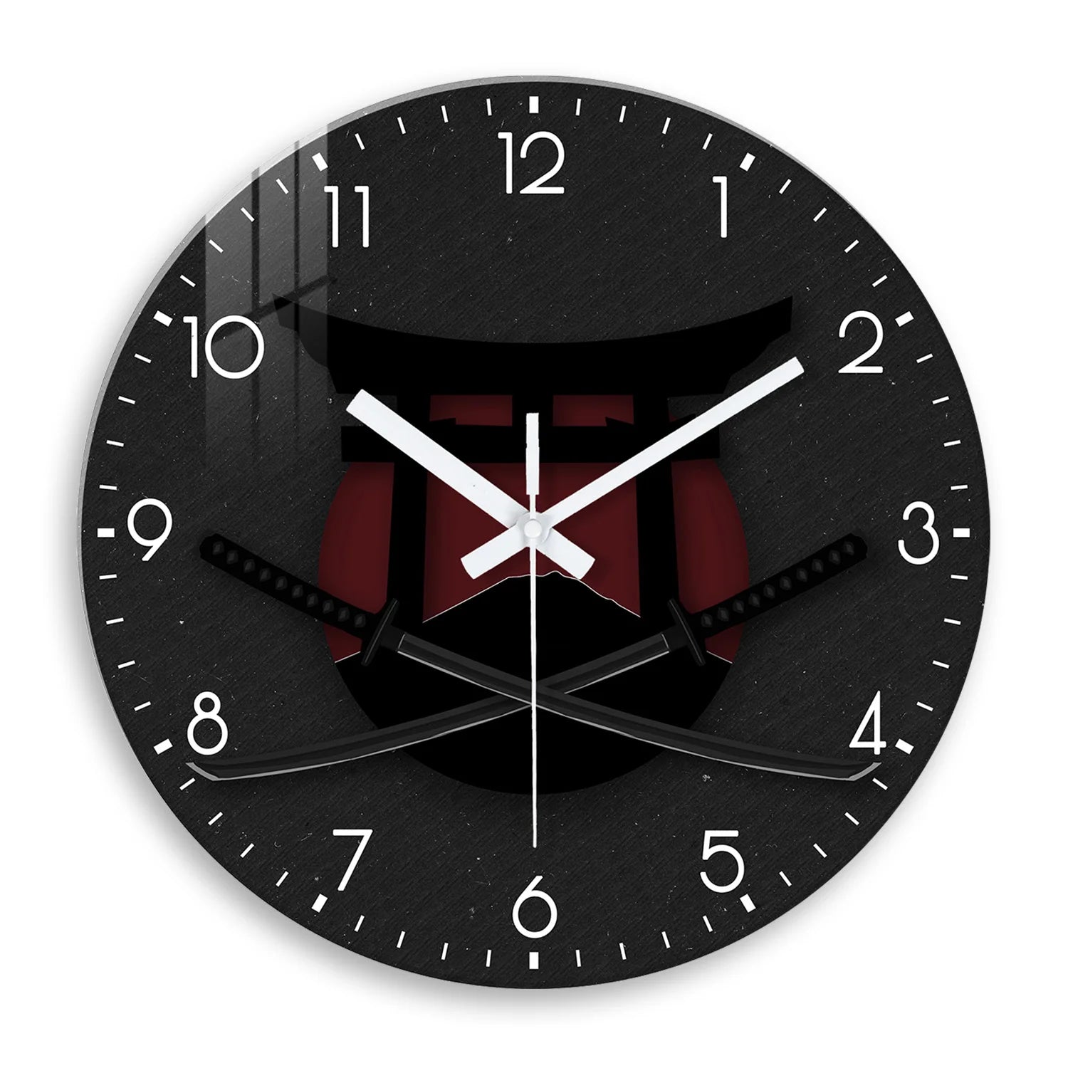 Horloge murale influence japonaise