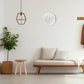 Horloge murale en lettre en or