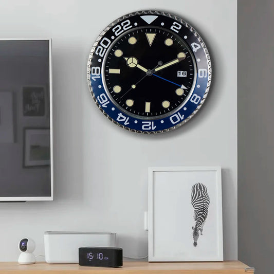 Horloge murale montre luxe