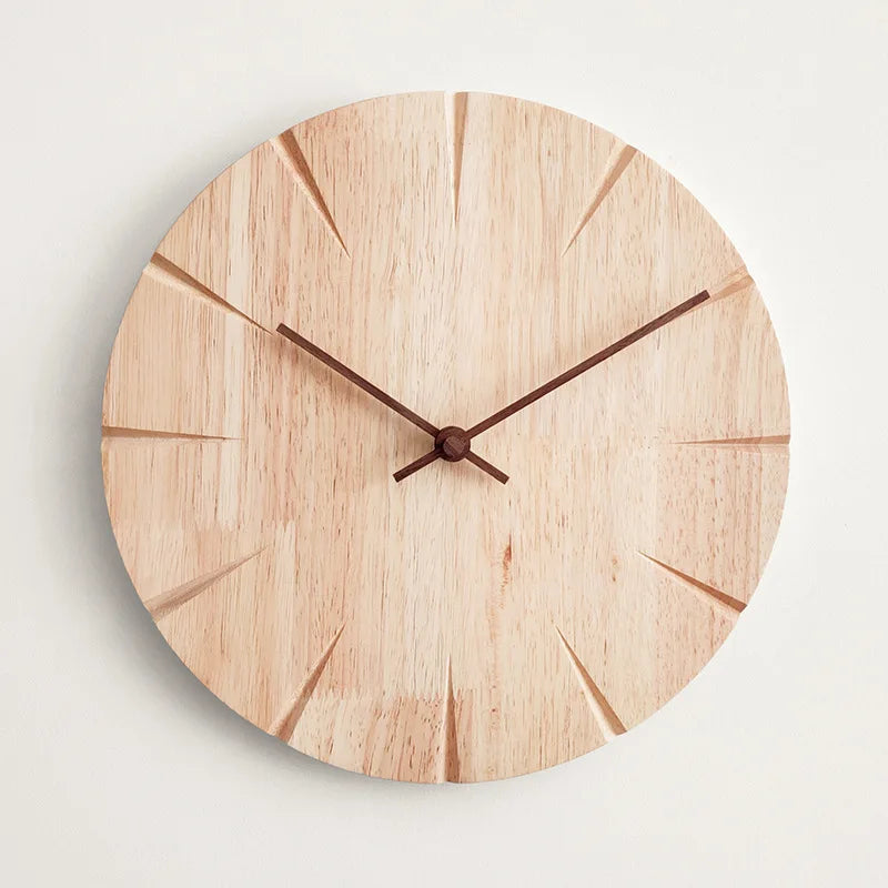 Horloge murale en bois nordic