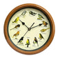 Horloge murale oiseaux originale