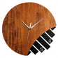 Horloge murale ronde en bois