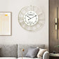 Horloge murale silencieuse en métal galvanisée