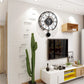Horloge murale quartz en métal