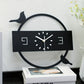 Horloge scandinave moderne en métal