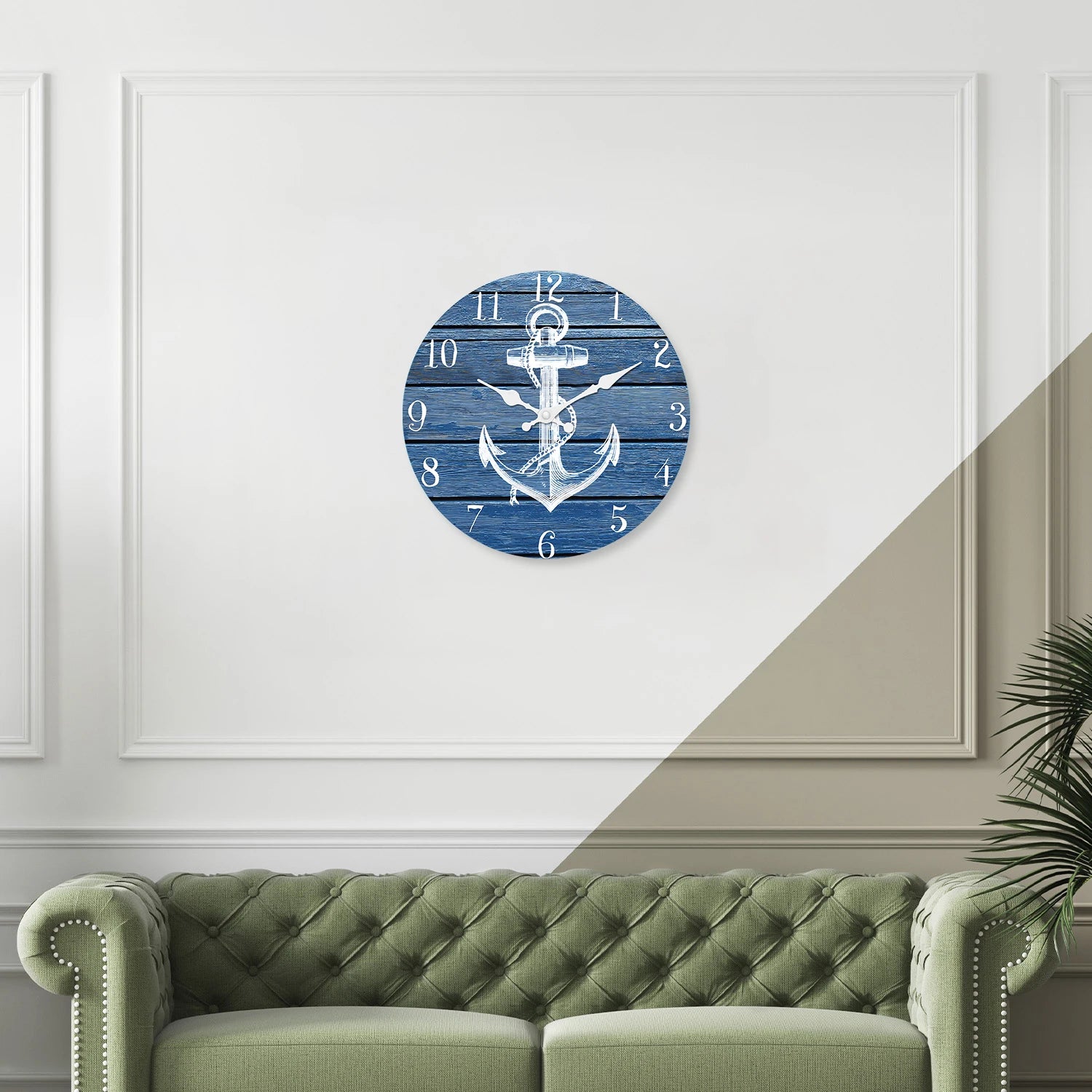 Horloge vintage en design d'ancre