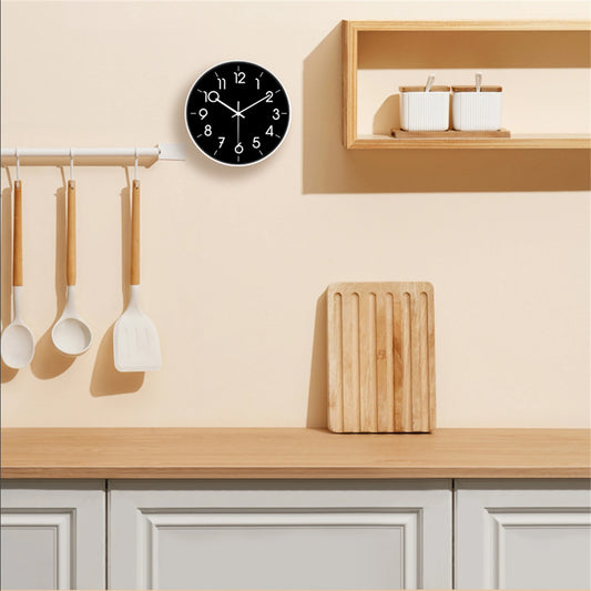Petite horloge murale noir pour cuisine