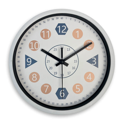 Petite horloge murale en verre