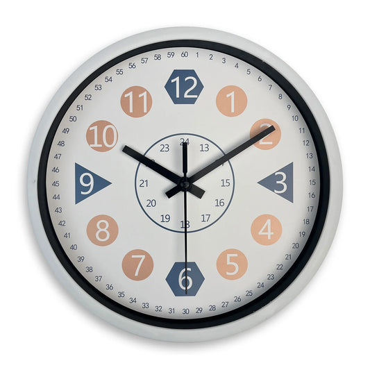 Petite horloge murale en verre