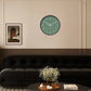 Petite horloge ronde verte
