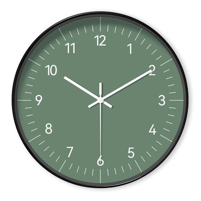 Petite horloge ronde verte