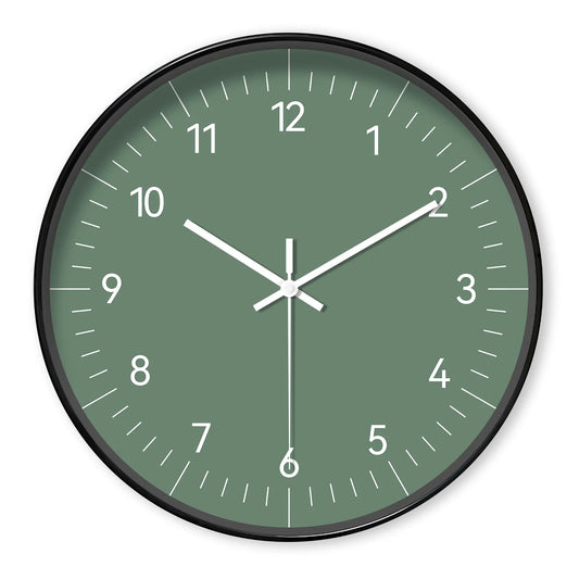 Petite horloge ronde verte